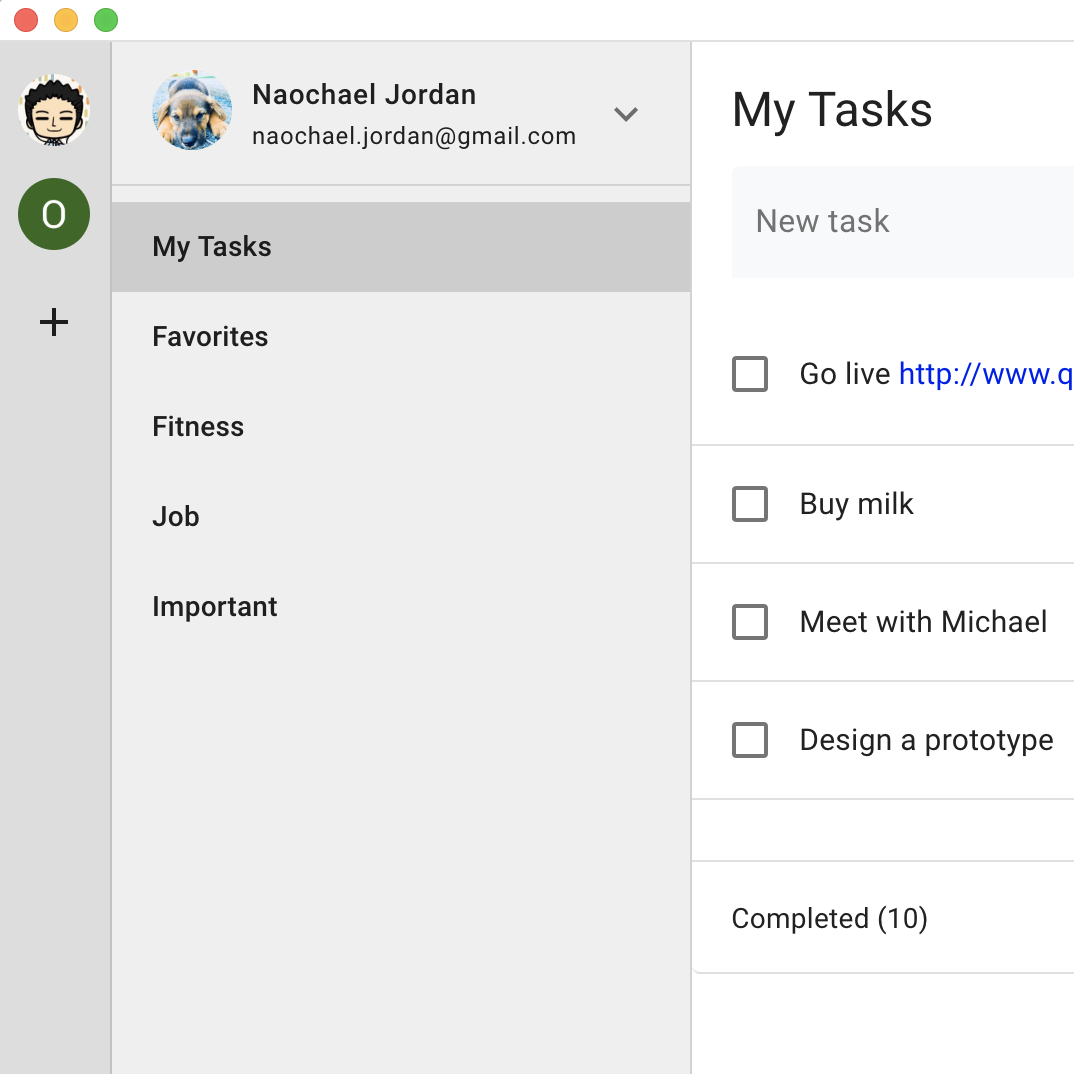 afkom Til fods Betinget Google Tasks desktop app - for Mac and Windows
